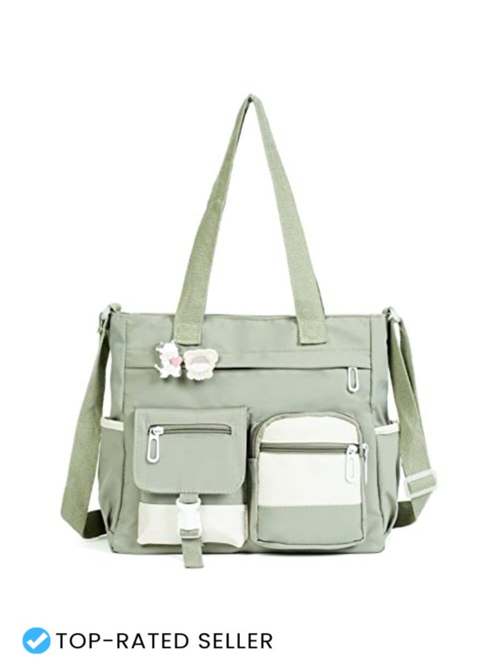Kawaii Crossbody Bag Nylon Messenger Purse Adjustable Strap Teen